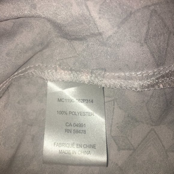 Kenar Pink and Gray  Blouse XL 3/4 length sleeves - Picture 6 of 7